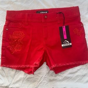 Brand new Red girls shorts